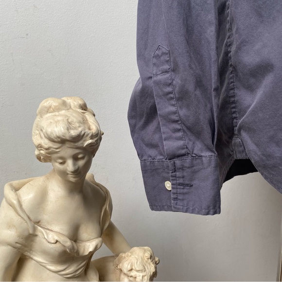 Lucky Brand Bohemian Embroidery Trim Button Up Shirt - Picture 14 of 16